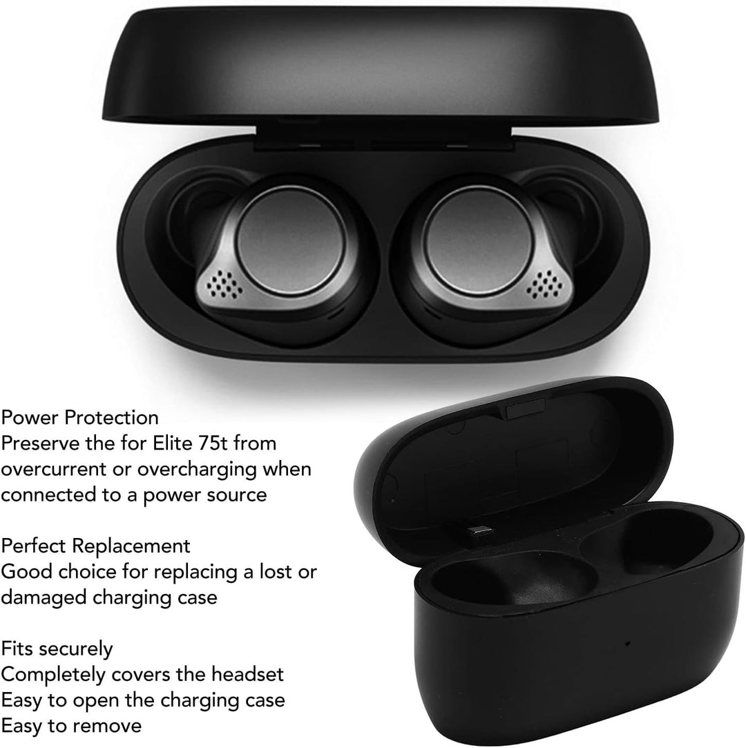 Ersatz Ladekoffer für Jabra Elite 75t Elite Active 75t, Kabelloser Ladekoffer 700 MAh Kabelloser Lad