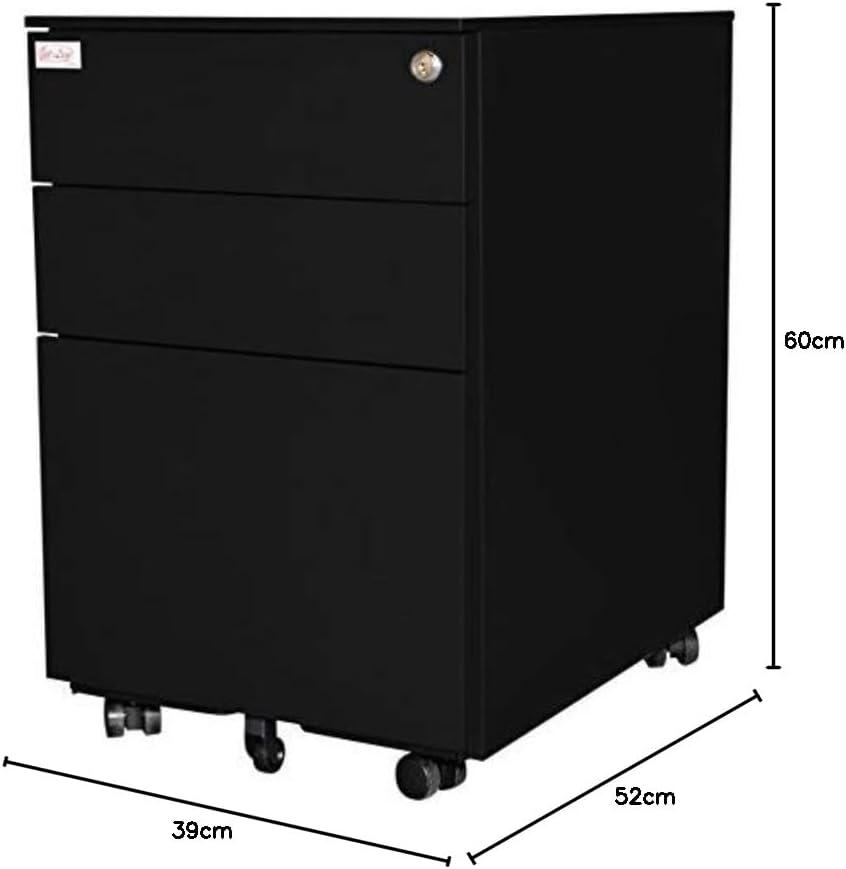 Jet-Line Stahl Rollcontainer Schubladenelement Metall 3 Schubladen Weiss Grün Rot Anthrazit Grau Rol