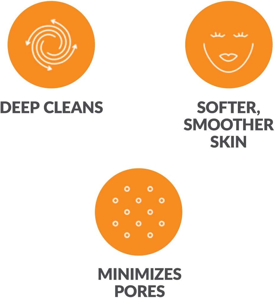 Clarisonic Deep Pore Gesichtsreinigungsbürstenkopf, kompatibel mit Mia 1, Mia 2, Mia Fit, Alpha Fit,
