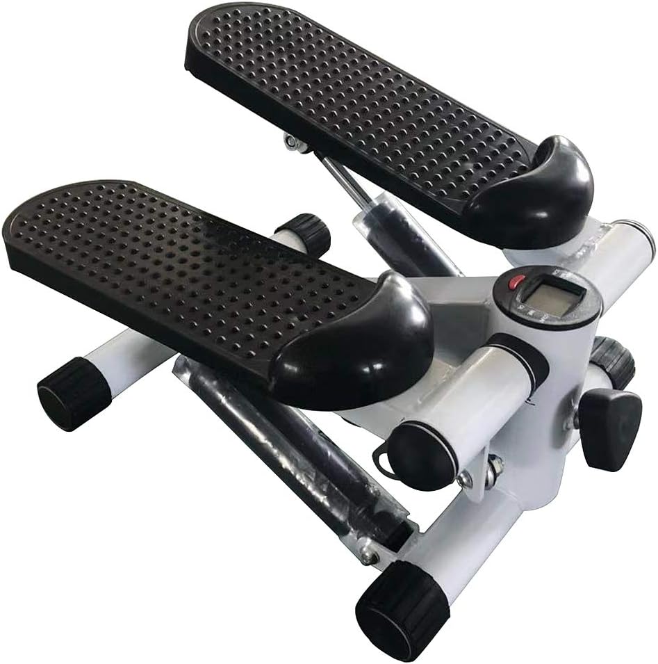 Stepper für Zuhause, Stepper mit Power Ropes, Stepper Hometrainer mit LCD Display, Up-Down Swing Ste