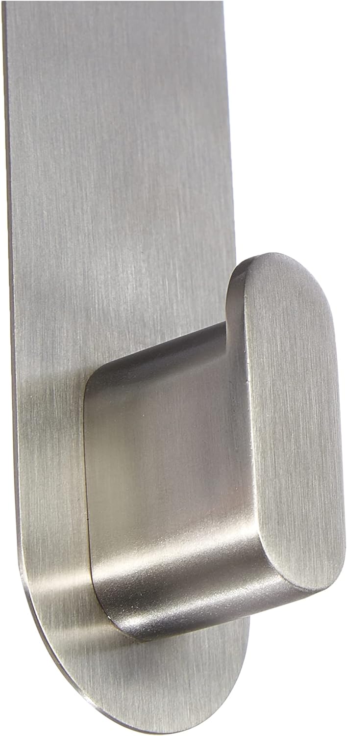 blomus -AREO- Haken für Glasduschwand aus mattiertem Edelstahl, 6 - 8 mm Wandstärke, moderner Handtu