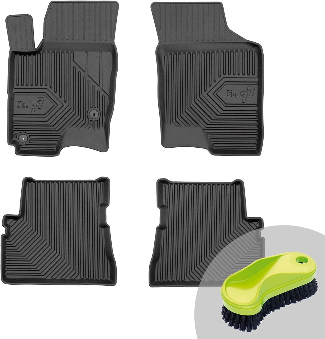 FROGUM No.77 Gummimatten Ganzjahresset von Auto Fussmatten Autofussmatten für Hyundai Getz 2002-2011