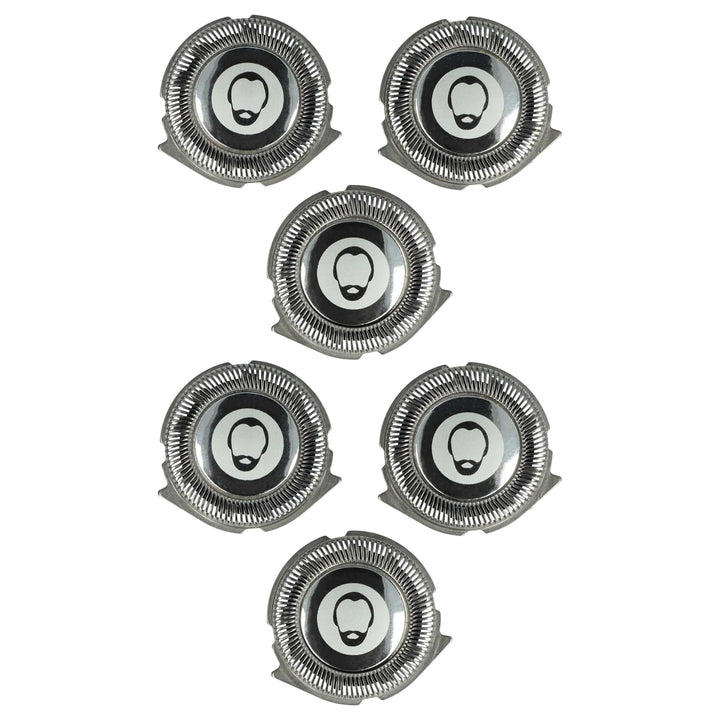 vhbw 6x Ersatz-Scherköpfe kompatibel mit Philips S3520, S3520/06, S3530, S3540, S3530/06, S3520/08 E