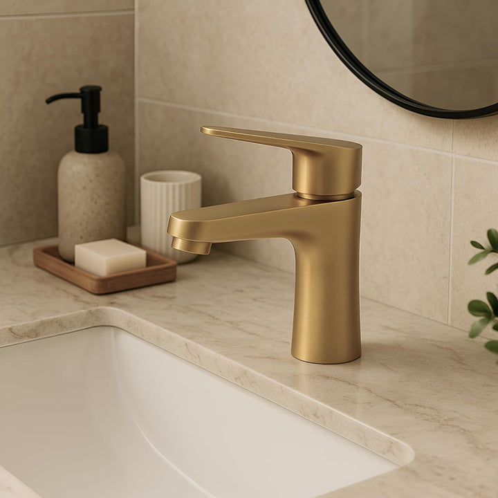 HANT Waschtischarmatur, Wasserhahn Bad, Waschtischarmatur Armatur, Waschbecken Badezimmer Mischbatte