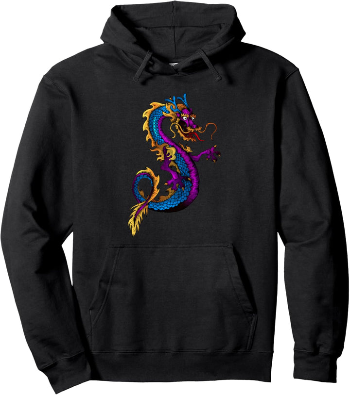 Lustige japanische chinesische Drachen lässige Geschenk Pullover Hoodie