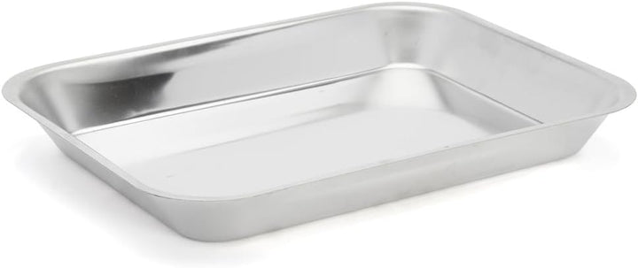 DE BUYER Auflaufform aus Edelstahl, ohne Griffe, 35 x 27 x 46 cm, 37 x 29.1 x 5.1 cm