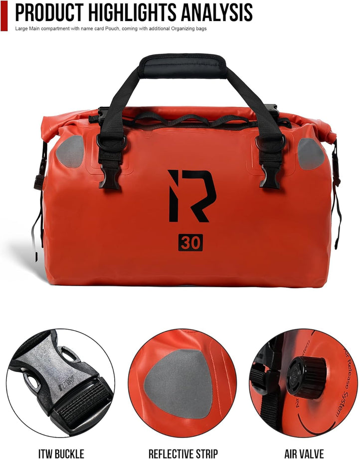 IRON JIA'S Motorradtasche Gepäckrolle wasserdichte Motorrad Hecktasche Satteltasche Reisetasche mit