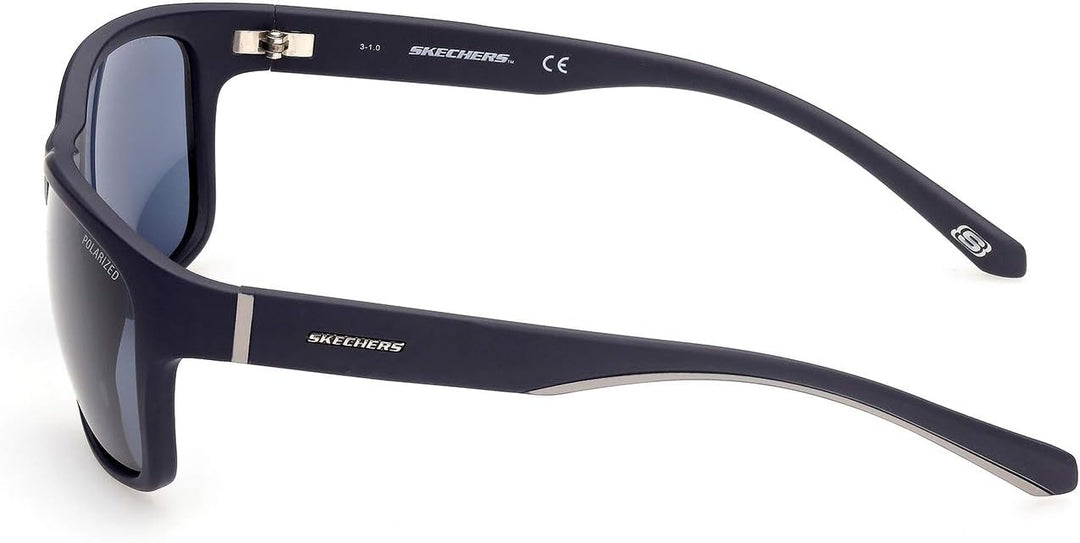 Skechers Herren Se6117 Sonnenbrille, Matte Blue/Blue, 58