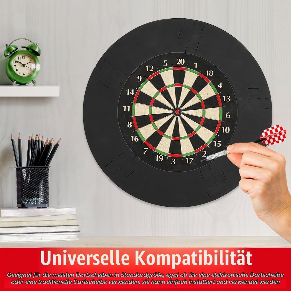 Dart Catchring Surround, 5pcs Dart Surround Auffangring, 45cm Dartscheibe Schutzring, Dartscheibe Wa