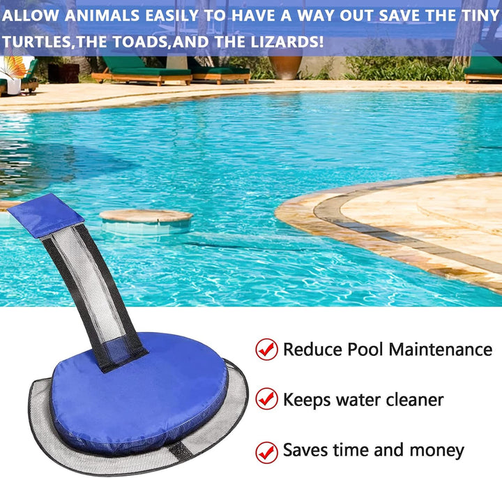 2 Stück Tierrettende Fluchtrampe für Pool, Schwimmende Rampe Rettungen, Schwimmbadzubehör, Pool-Krit