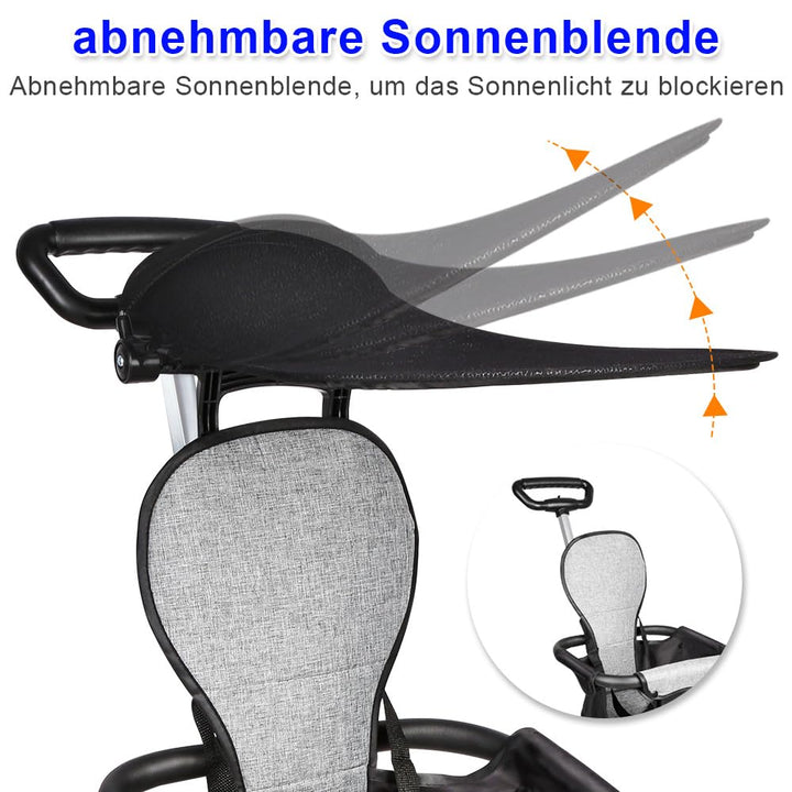 homewell Baby Kinderwagen klappbar, Buggy Kinderbuggy Faltbar mit Sonnendach, ab 6 Monate bis 22 kg,