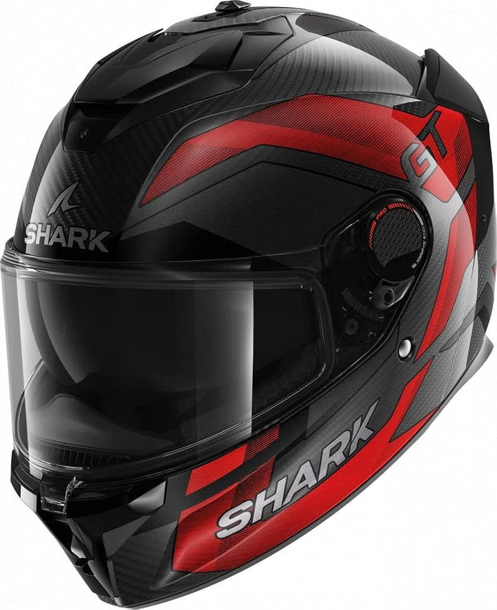 Shark Spartan GT Pro Ritmo Carbon Carbon Red Chrom DRU Full Face Helmet, S