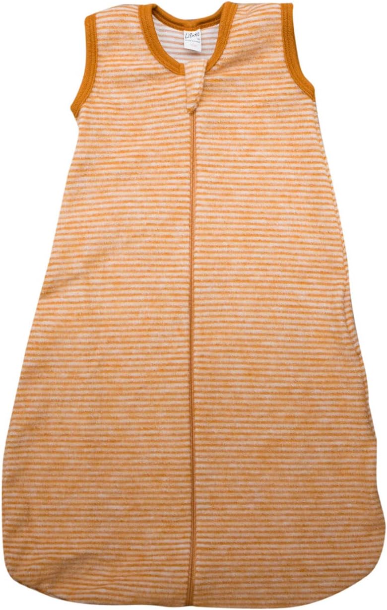 Lilano, Baby Fleece Schlafsack Ohne Arm, 100% Merinowolle (90 cm, Curry Natur) 90 cm Curry Natur, 90