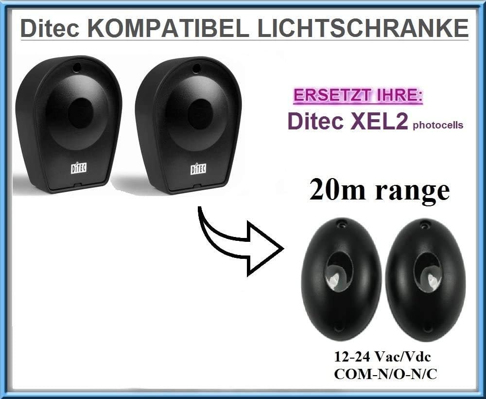 Ditec XEL2 kompatibel lichtschranke, paare von äussere universale Fotozellen / Infrarot IR Sicherhei