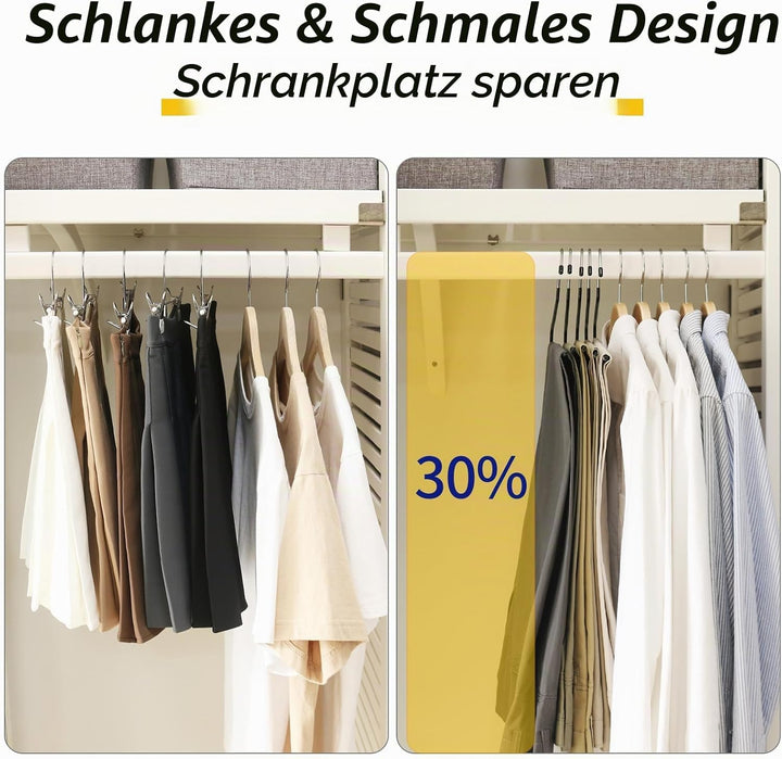 Hangerman Hosenbügel mit offenem Ende, Metall, für Hosen, Jeans, Schals, Handtücher, platzsparend, r