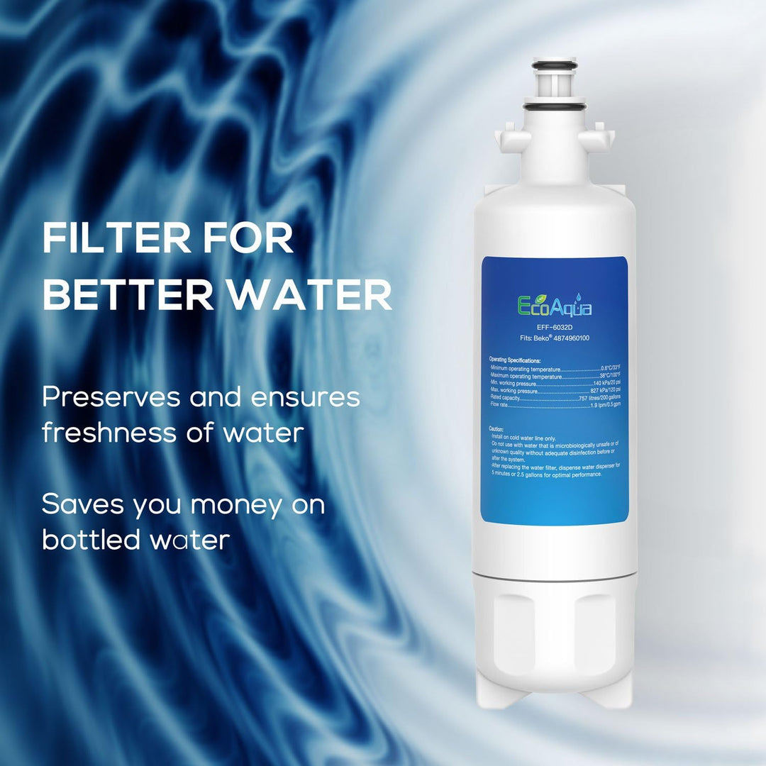 Wasserfilter für Beko und Grundig SBS Kühlschränke 4394650100 4874960100 u.a.