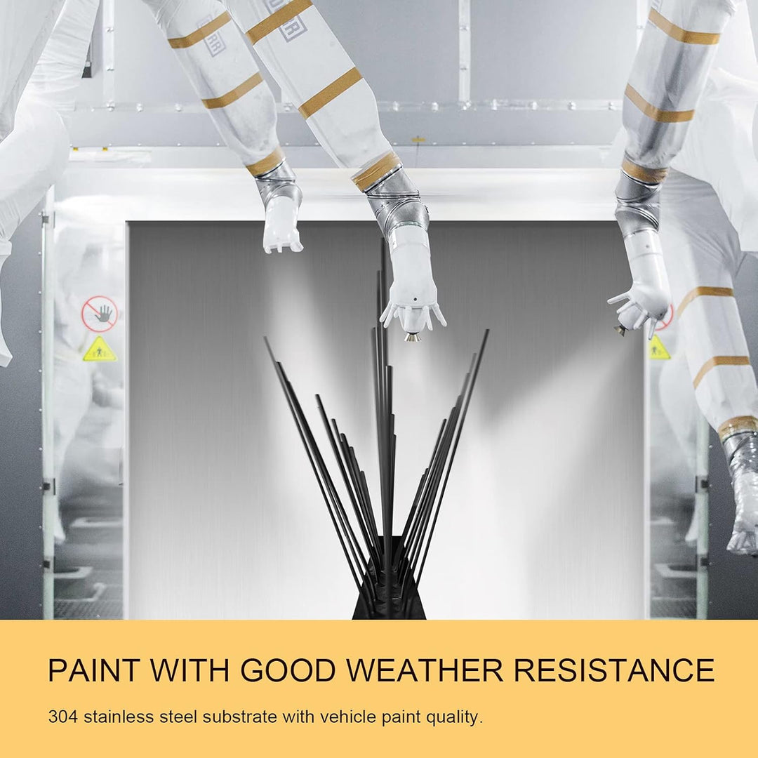 OFFO Vogelabwehr Spikes vormontiert für Dach und Fenster, langlebige Taubenabwehr Spikes für Krähen,