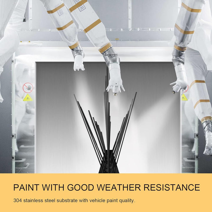 OFFO Vogelabwehr Spikes vormontiert für Dach und Fenster, langlebige Taubenabwehr Spikes für Krähen,