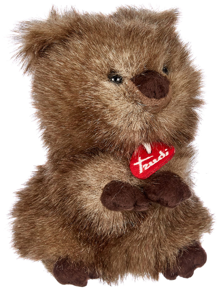 trudi 27135 Klassik Plüschtier Quokka Maximilian ca. 20 cm, Grösse M, hochwertiges Stofftier mit wei