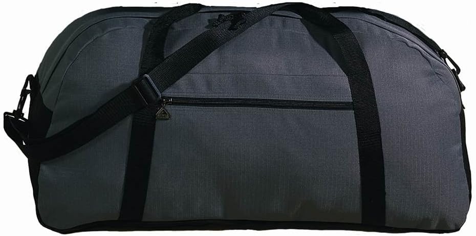 Augusta Sportswear Large Ripstop Duffel Bag, Einheitsgrösse Graphit/Schwarz