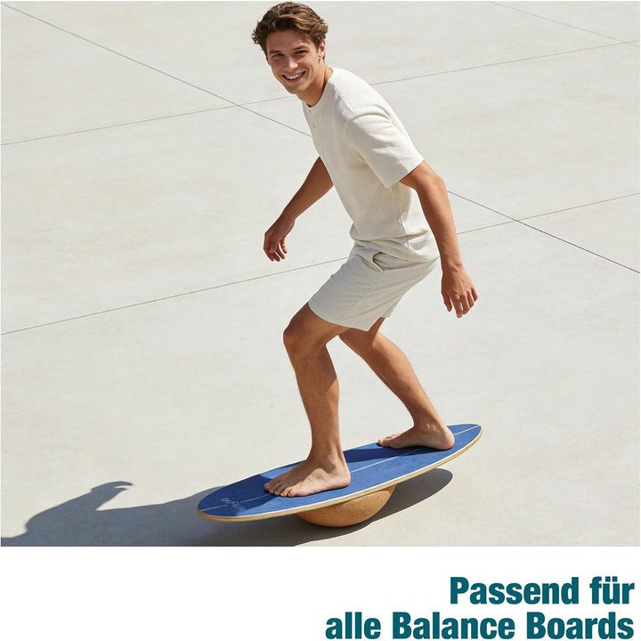 DH FitLife Kork Halbkugel für Surfing Balance Board Erwachsene | 30x10cm ｜360° Half Balance Ball | P