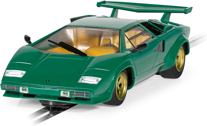 Scalextric C4500 1:32 Lamborghini Countach Met. Green HD - Slotcar, Rennbahn, Auto für Rennbahn, Ren