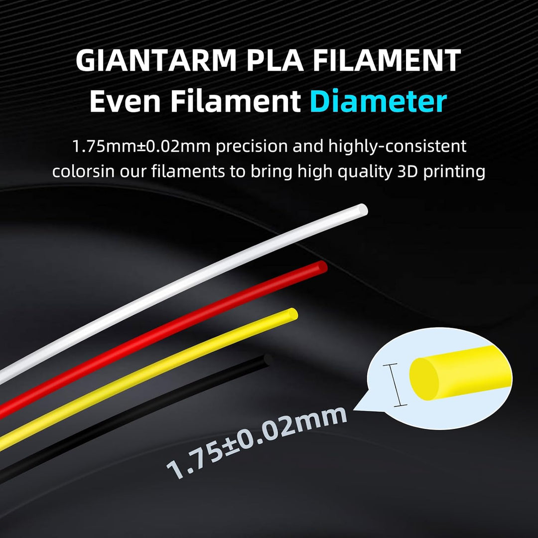PLA Filament 1.75mm, GIANTARM 3D Drucker Filament PLA Apfelgrün 1kg Spool 1KG-PLA-Apfelgrün PLA, 1KG