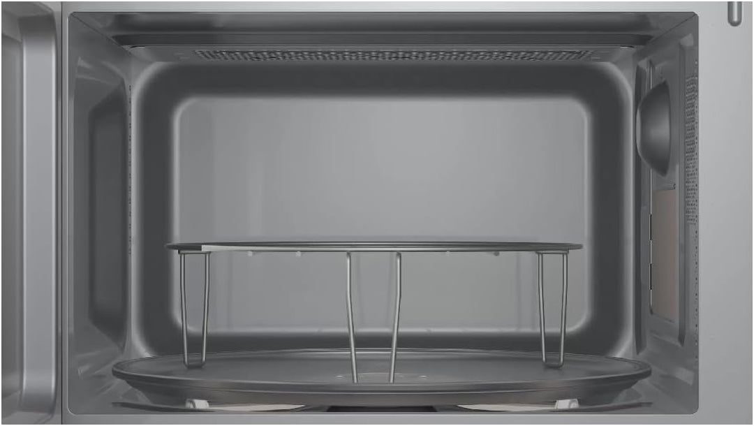Bosch FEL023MS2 Serie 2 Mikrowelle, 26 x 44 cm, 800 W, Drehteller 27 cm, Quarzgrill, Timer, AutoPilo