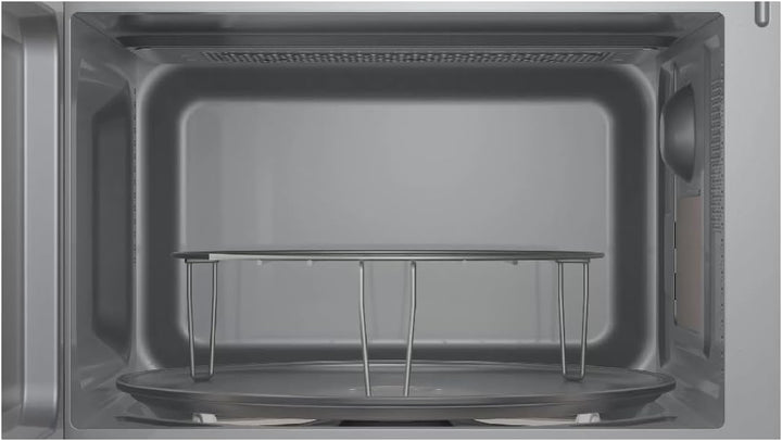 Bosch FEL023MS2 Serie 2 Mikrowelle, 26 x 44 cm, 800 W, Drehteller 27 cm, Quarzgrill, Timer, AutoPilo