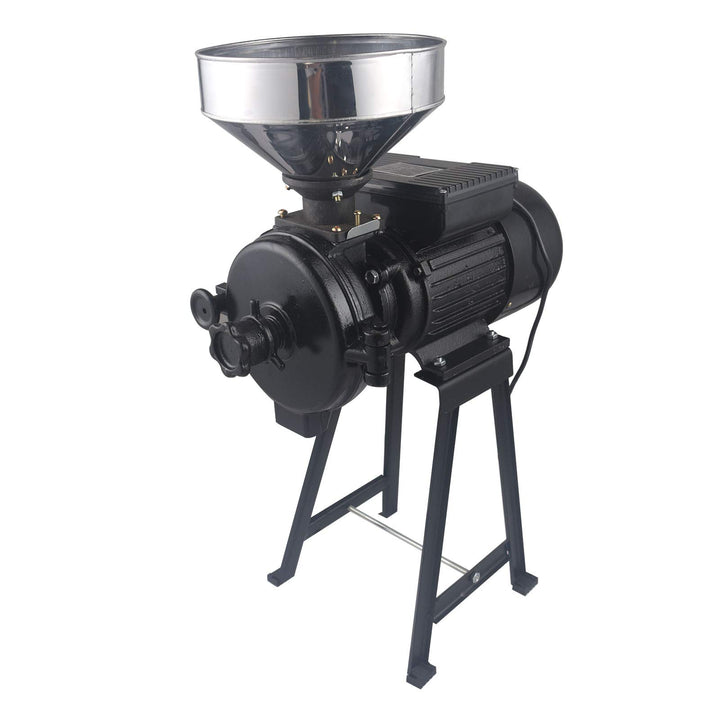 2200W Elektrisch Schrotmühle, 1400r / min Getreidemühle Kaffemühle Nussmühle mit Trichter, Getreidem