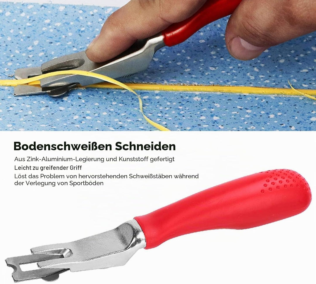 Dilwe Bodenschweissen Schneidklingenwerkzeug, Bodenschneidemesser aus Zinkaluminiumlegierung, geeign