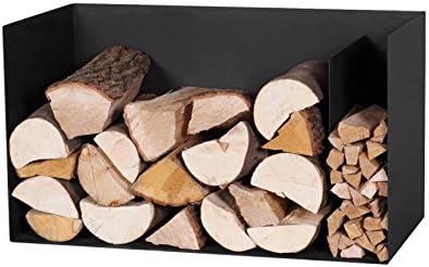 Magnus Kaminholzregal, Brennholzregal, Holzkorb, Regal, R126 schwarz