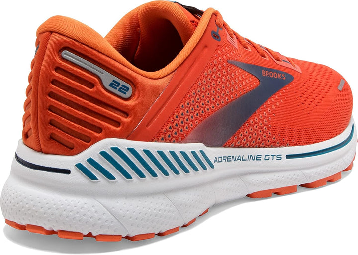 Brooks Herren Adrenaline Gts-22 Sneaker, Orange Black White