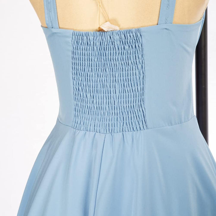Belle Poque Damen Kleider Casual Cocktailkleid Sommerkleid Elegant Spaghetti Freizeitkleid A-Line La