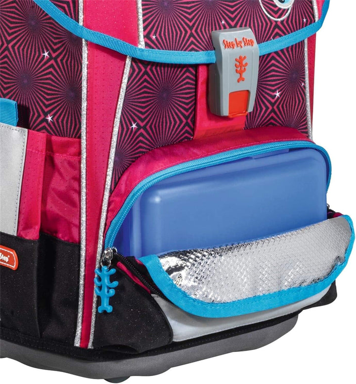 Step by Step Light 2 Schulranzen-Set 4tlg. Pink-schwarz, Pink-schwarz