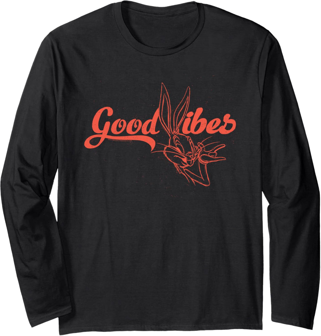 Looney Tunes Bug Bunny Good Vibes Langarmshirt