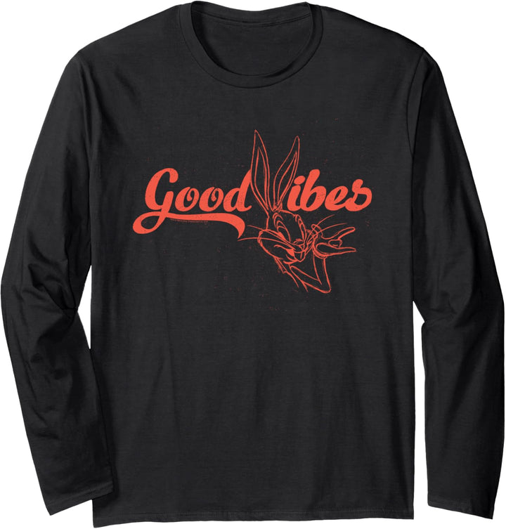 Looney Tunes Bug Bunny Good Vibes Langarmshirt