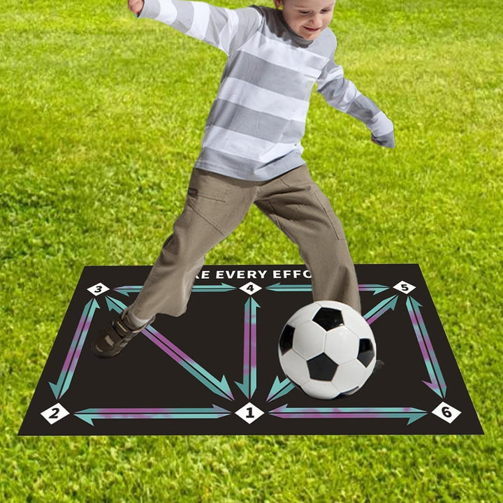 Generisch Football Training Mat, Soccer Training Equipment, Soccer Dribble Props, Silent Soccer Prac