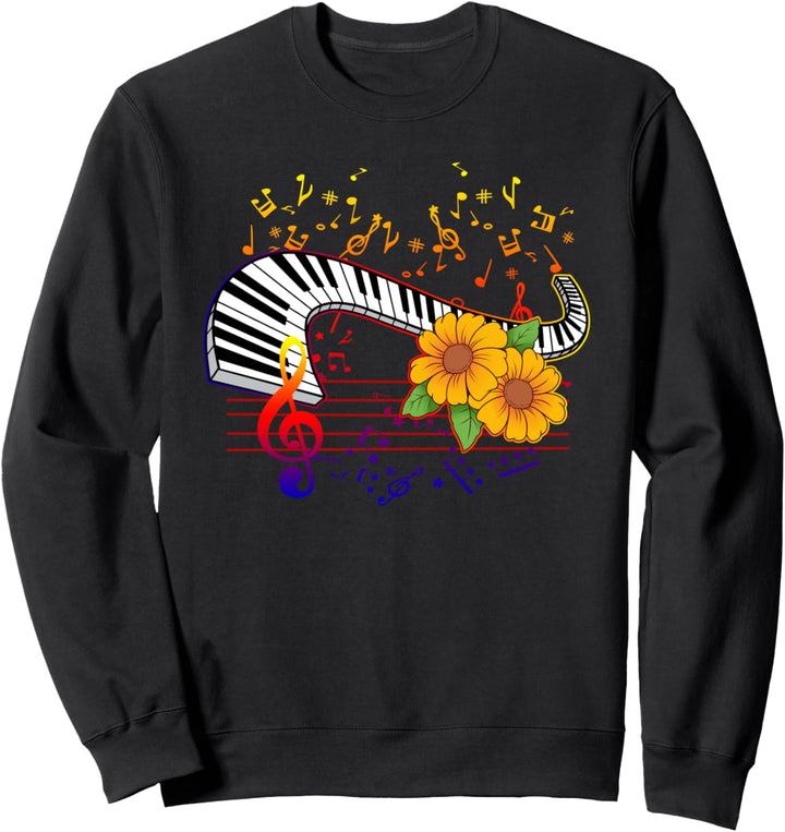 Klavier Musiker Band Pianist Sweatshirt