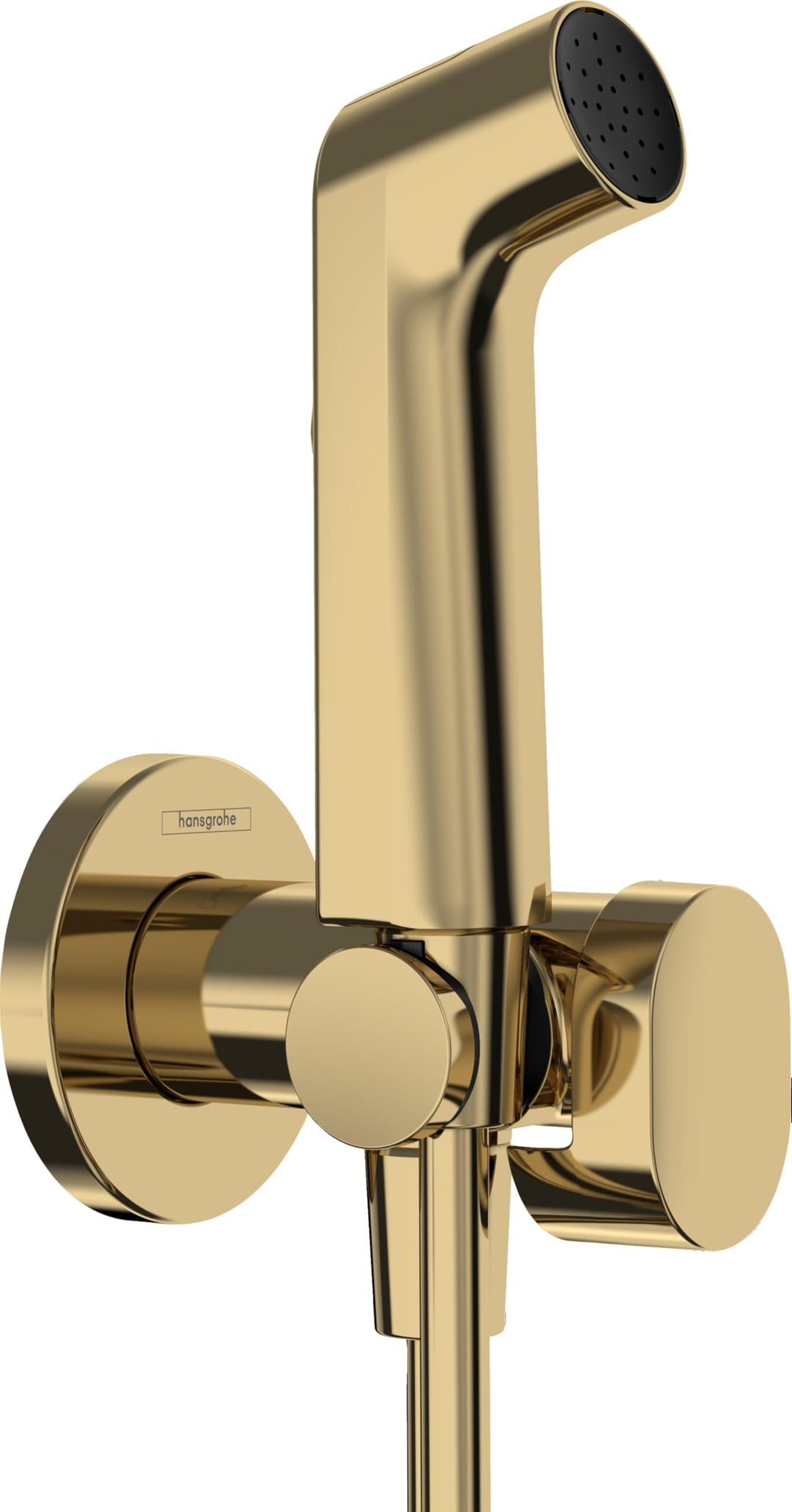 hansgrohe Bidette Handbrause S mit 1 wassersparenden Strahlart (EcoSmart), inkl. Absperrventil, Brau