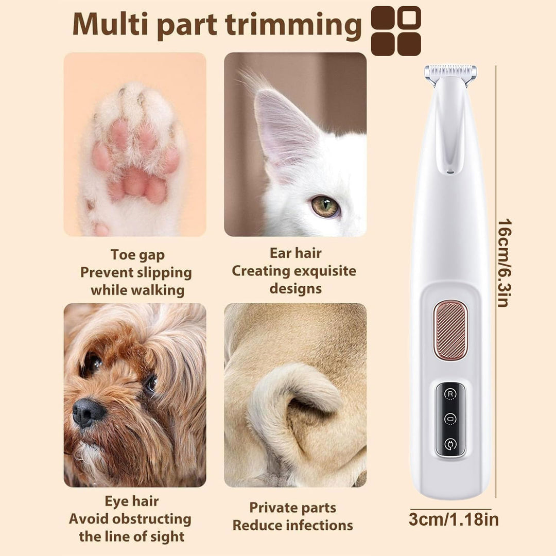 Paw Trim Pro, Pfotentrimmer Für Hunde, Schermaschine Hund, Leise Wasserdicht Hundepfoten Trimmer Für