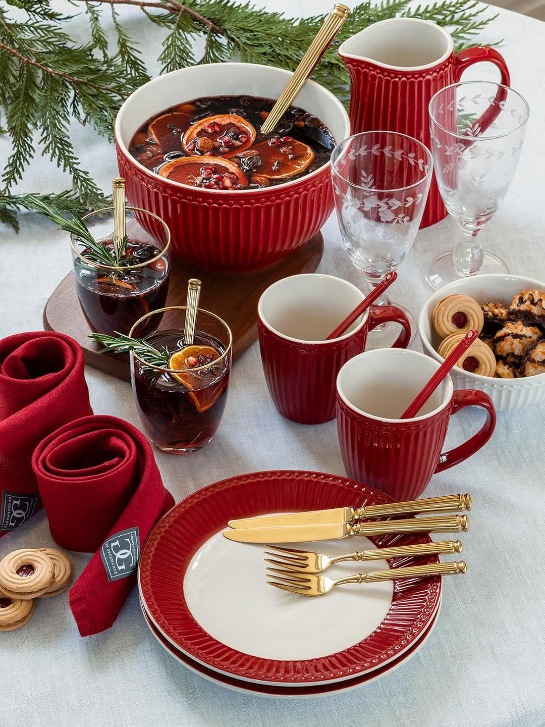 GreenGate- Tea Warmer/Stövchen - Alice red