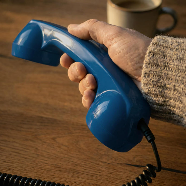 Opis 60s Micro - Retro Handyhörer für Android Smartphones, Tablets, Notebooks und Handys in der Form