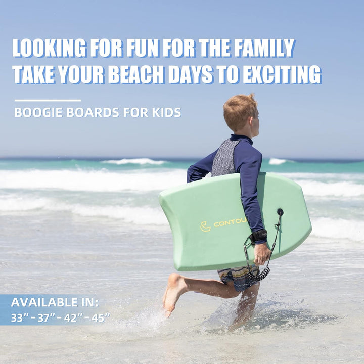 Reed Body Board Bodyboard für Strand, Kinder, Leichter EPS-Core, Doppelk, doppeltes Drehgelenk, gewi
