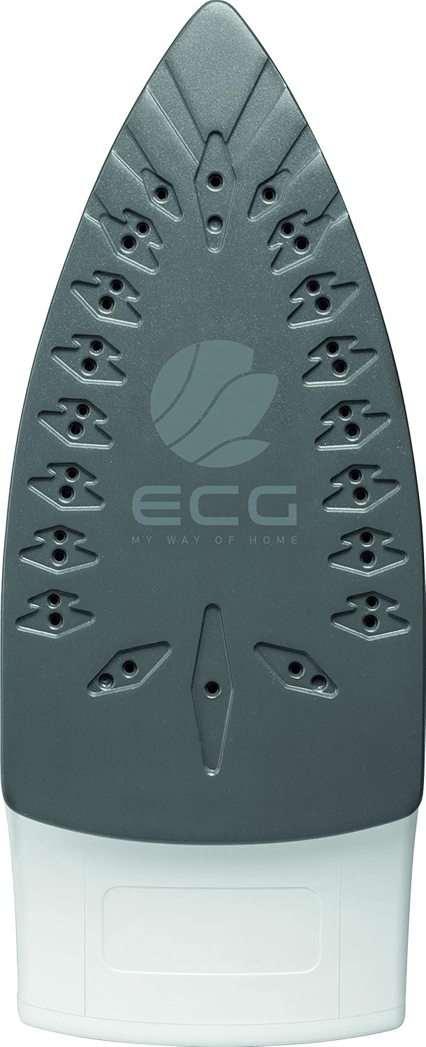 ECG NZ 322 Auto-Off Dampfbügeleisen, Kunststoff, Weiss-blau