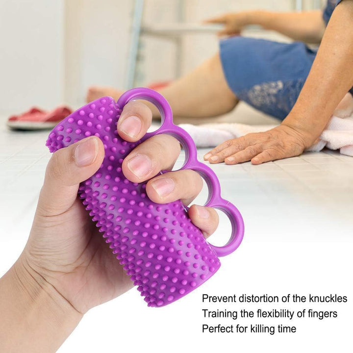 Fingertrainer für Schlaganfall, Hemiplegie, Rehabilitation – Lila Griffball für verbesserte Muskelkr