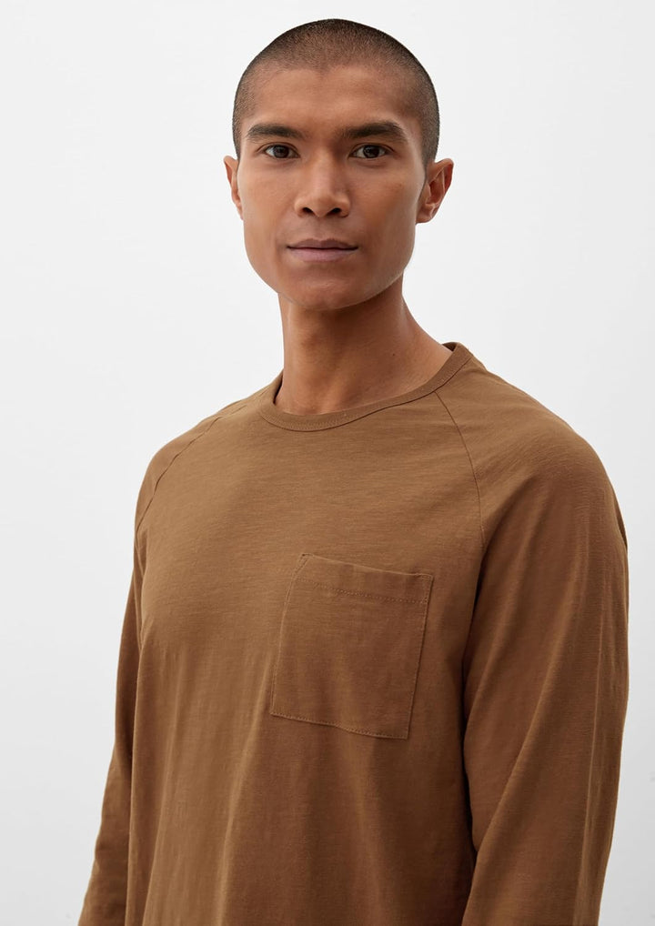 s.Oliver Herren T-Shirt Langarm L 8592_brown, L 8592_brown