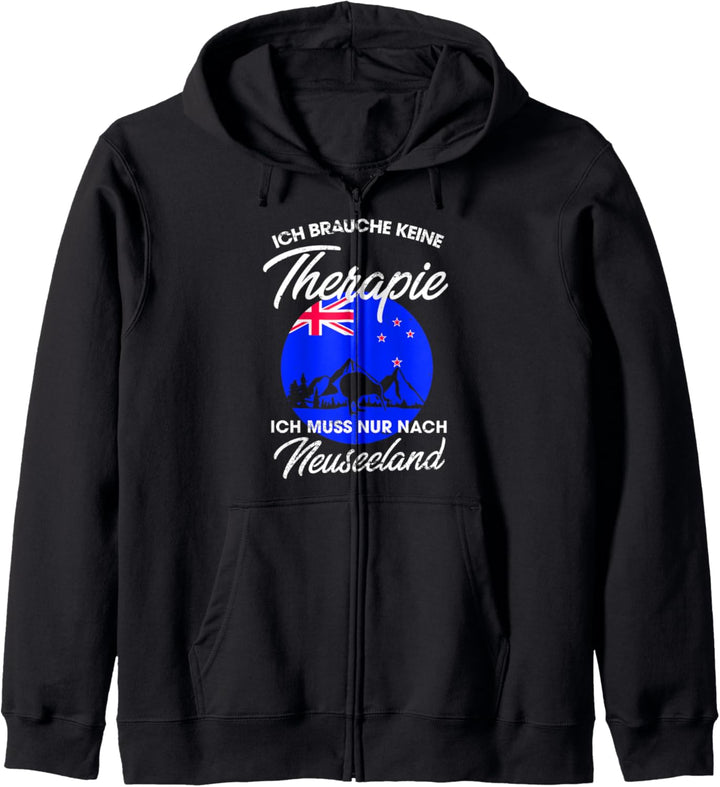 Neuseeländische Flagge I Neuseeland Urlaub I Neuseeland Kapuzenjacke