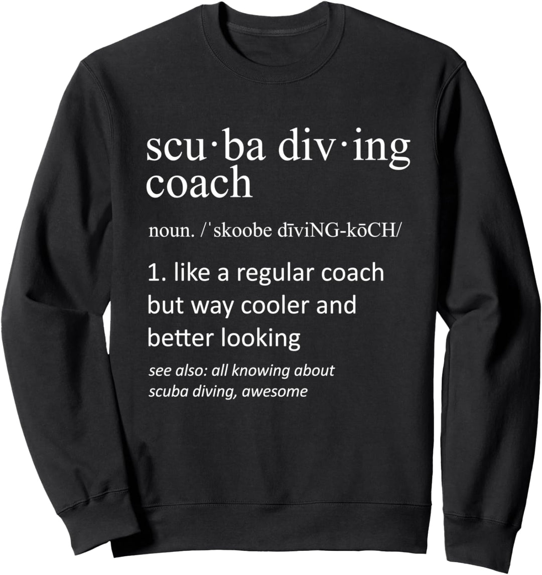 Tauchen Trainer Definition Sport lustig Trainer Sweatshirt