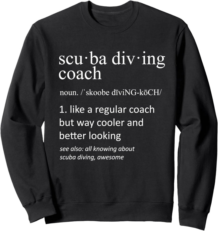 Tauchen Trainer Definition Sport lustig Trainer Sweatshirt